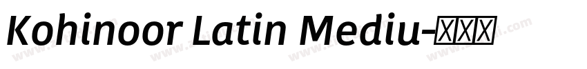 Kohinoor Latin Mediu字体转换